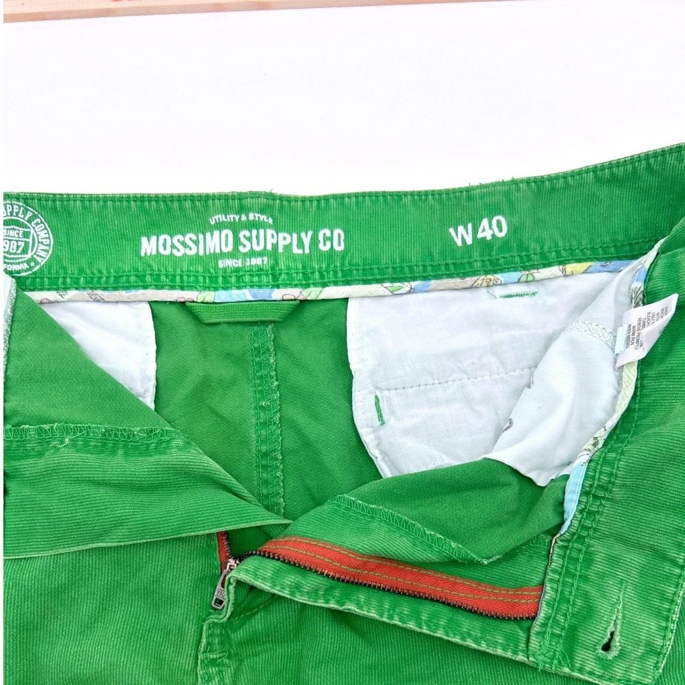 Mossimo Supply Co Cut-Off Raw Hem‎ Slim Straight Short Mens 40 Green Lot of 2